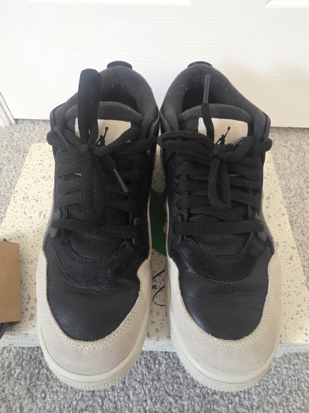 Nike  Air Jordan 4 RM Black Light Bone Beige Black Size 9